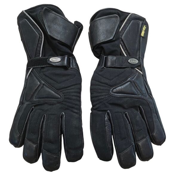 HELD GORTEX Leather Waterproof Black Motorcycle Gloves 9L - Picture 1 of 4